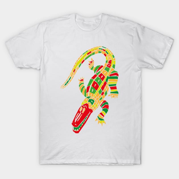 Crocodile rainbow T-Shirt by Andy